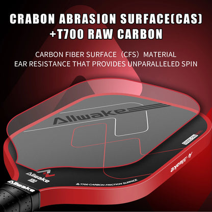 ALLWAKE Pickleball Paddles, Friction Surface Pickleball Rackets, Pickle Ball Paddle for Men and Women-3
