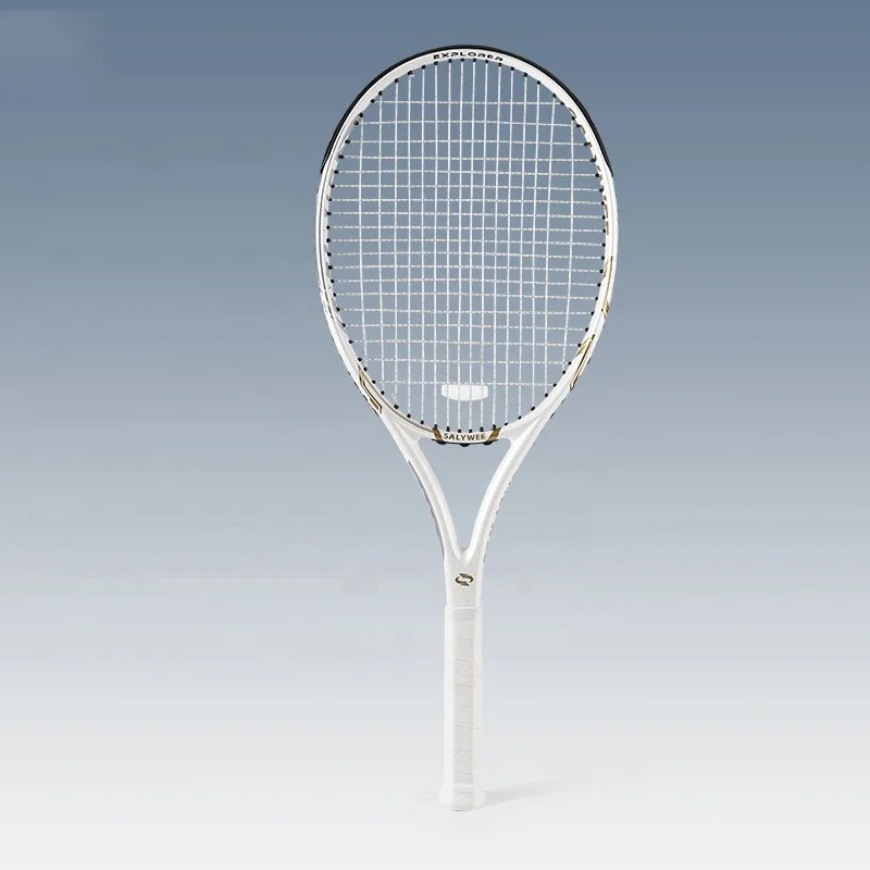 Tennis Racket Series Carbon Fiber Tennis Racket With Free Bag 50-60lbs Lightweight Grips Full Carbon for Pro Tennis Player-0