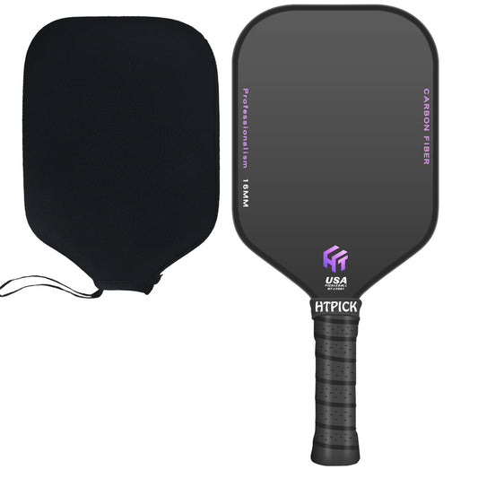 US Warehouse Shipping T700 Carbon Fiber 16mm Pro Pickleball Paddle Graphite Racket High Performance Pickleball Equipment-0