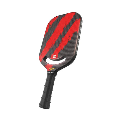 Warping Point Ascent Pickleball Paddles | Carbon Fiber Racket Aero Throat | Textured Grit Surface | Hexa Polymer Core | Designed-0