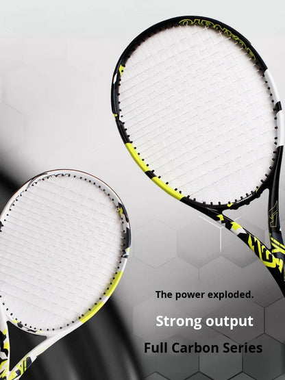 Carbon Fiber Tennis Racket-Durable Ultra-Light Professional Training Competition Racket Nylon for Intermediate Advanced-1