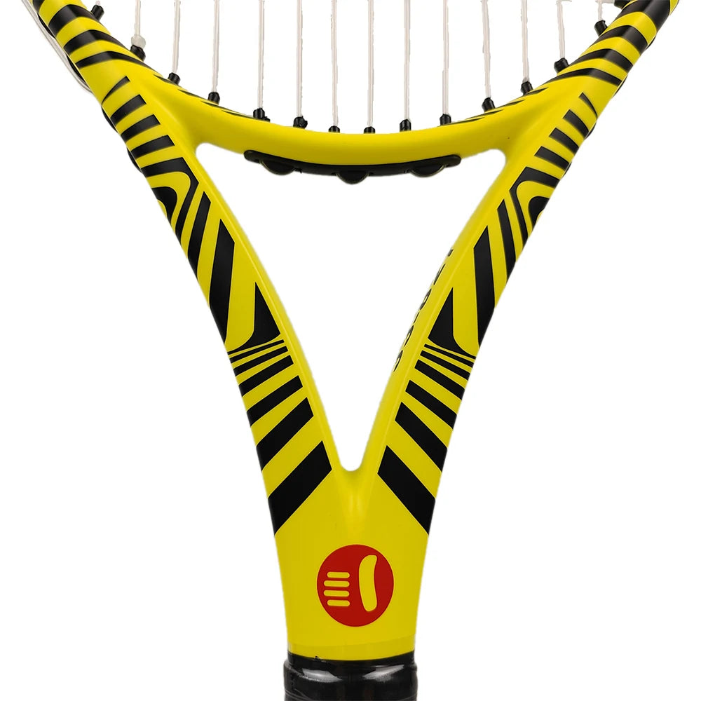 Custom 27-Inch Professional Tennis Training Racket Lightweight Graphite Carbon Fiber Wood Nylon Including Tennis Racket Cover-4