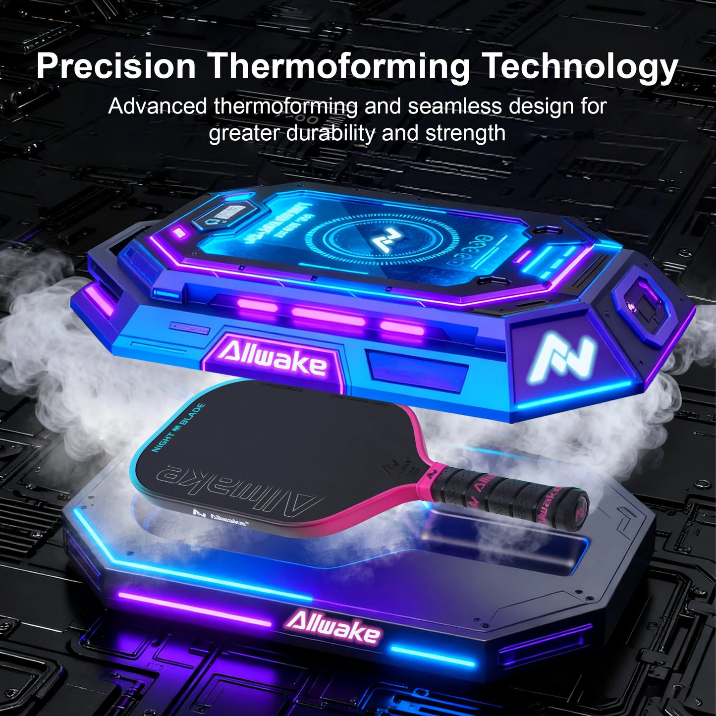 ALLWAKE T700 Raw Carbon Fiber Paddle with Advanced Foam Core Shock Absorption for High Spin & Powerful Shots Pickleball Paddles-5