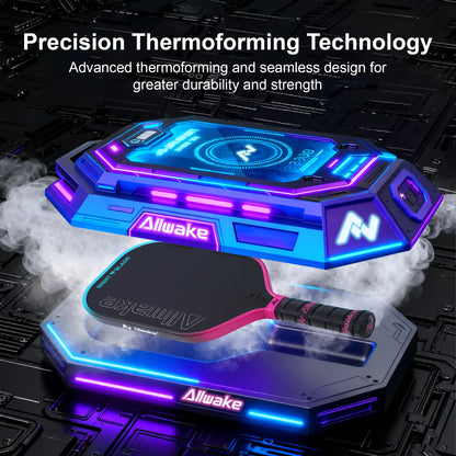 ALLWAKE T700 Raw Carbon Fiber Paddle with Advanced Foam Core Shock Absorption for High Spin & Powerful Shots Pickleball Paddles-5