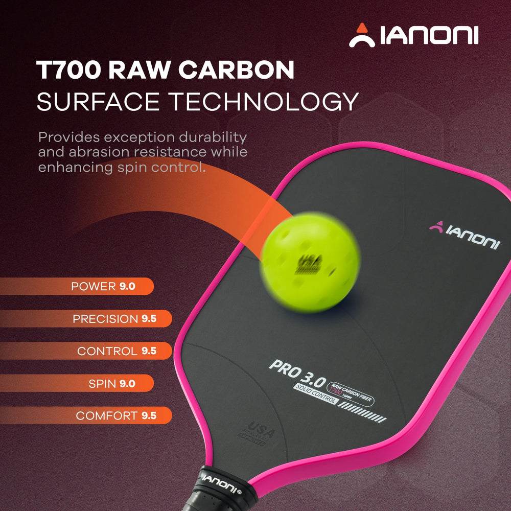 CASTON SPORTS PRO 3.0 Carbon Fiber Thermoformed T700 OEM/ODM Pickleball Paddle-2